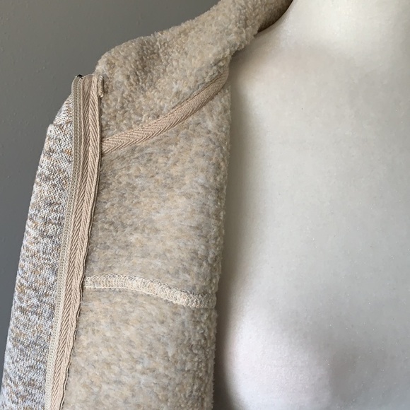 Thread & Supply Heathered Oatmeal Full Zip-Up - Picture 9 of 11